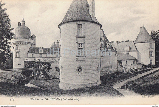 Chateau de Guepean - castle - 314 - old postcard - France - unused