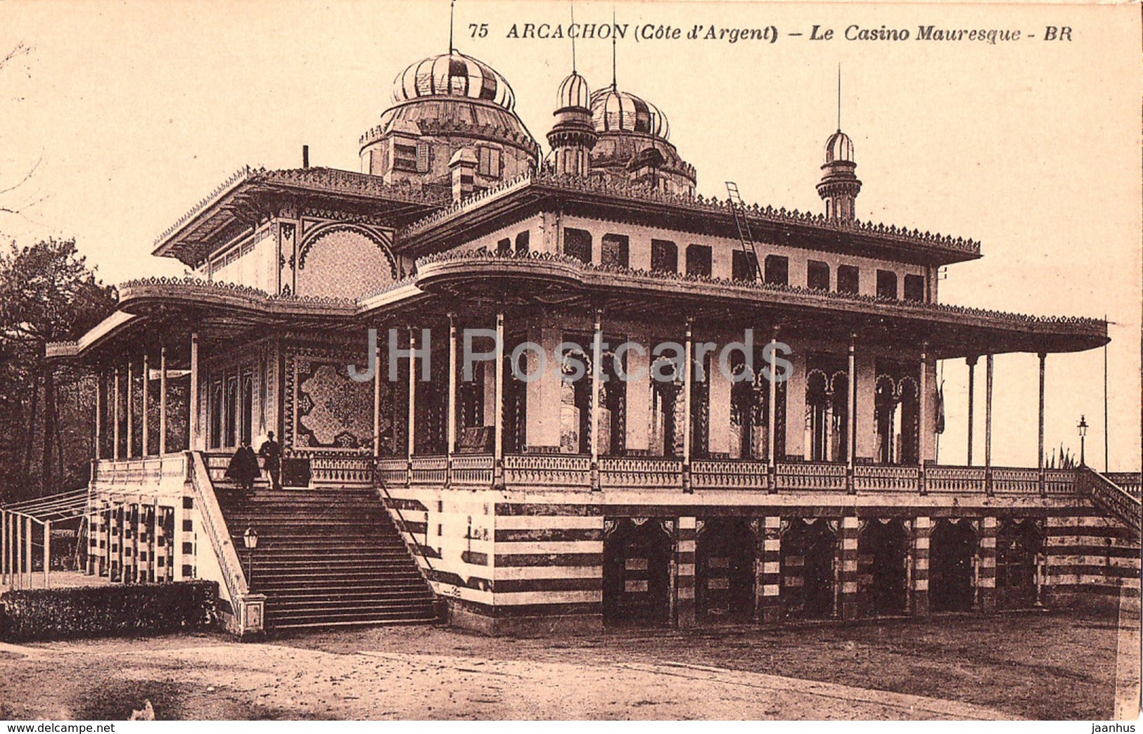 Arcachon - La Casino Mauresque - 75 - old postcard - France - unused - JH Postcards