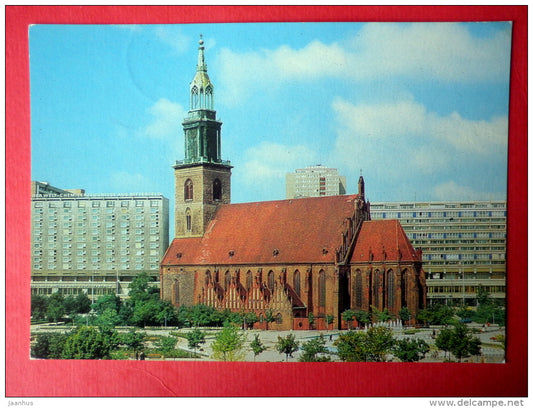 Marienkirche - curch - Berlin - 1986 - Germany DDR - unused - JH Postcards