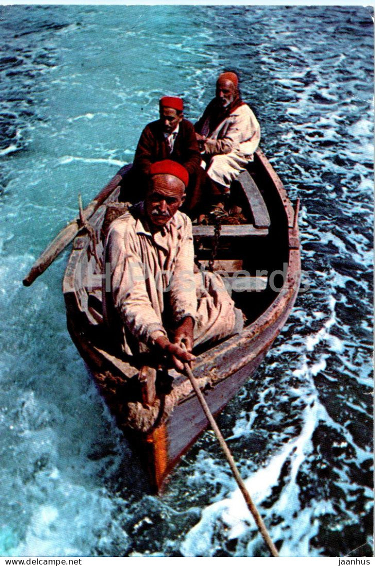 Le passeur de Jerba - The ferryman of Djerba - boat - 1564 - 1986 - Tunisia - used - JH Postcards