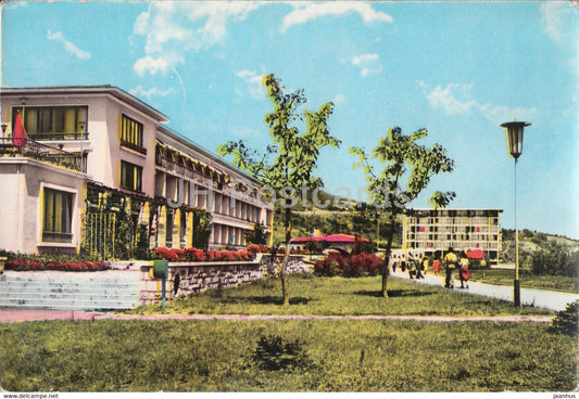 Varna - Golden Sands - hotel Isgrev and Glarus - 1960 - Bulgaria - used - JH Postcards