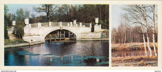 Pavlovsk Park - Viskontyev bridge - 1979 - Russia USSR - unused - JH Postcards
