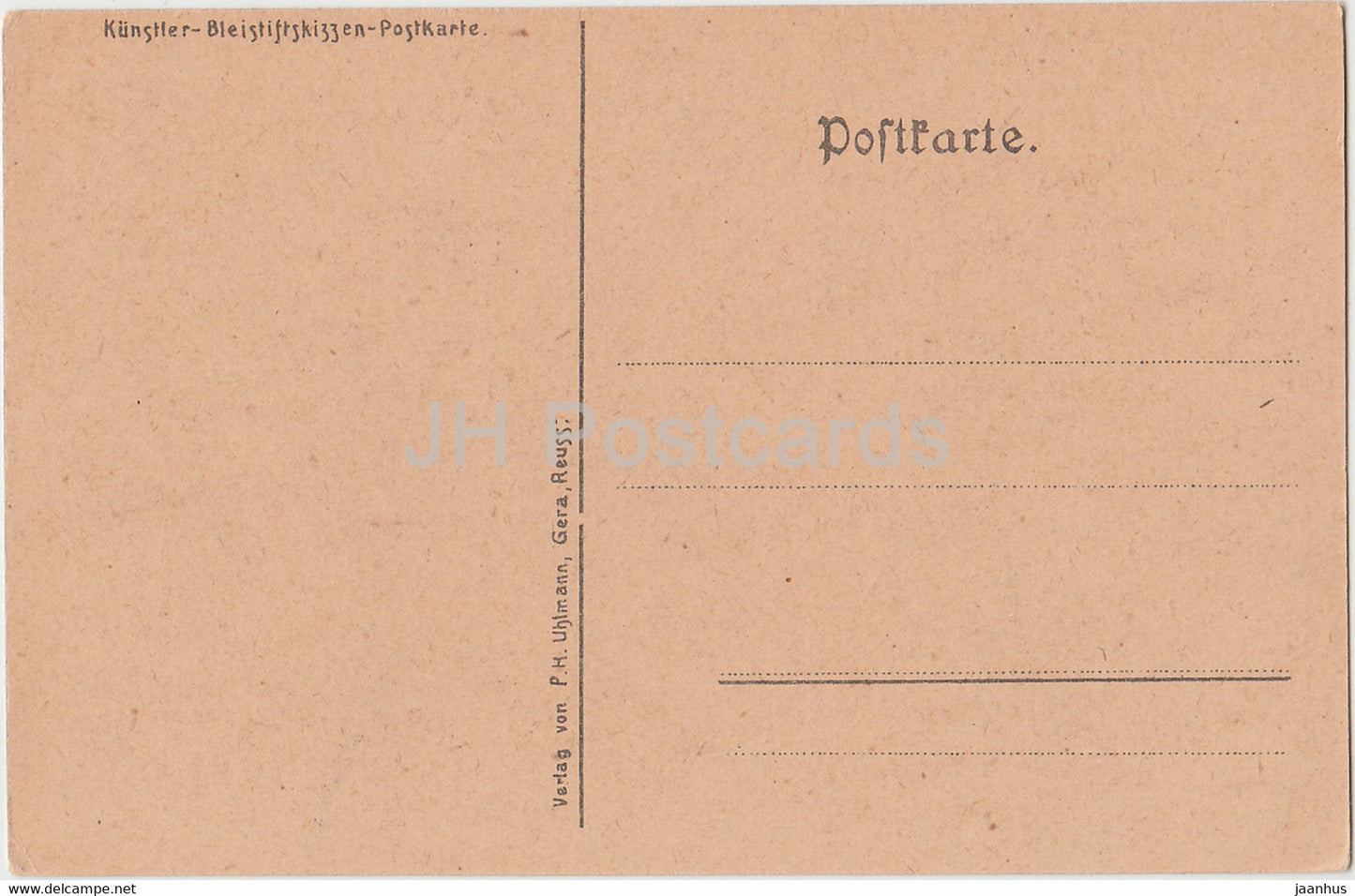 Weimar - Alter Stadtmauerturm am Karlsplatz - illustration - old postcard - Germany - unused