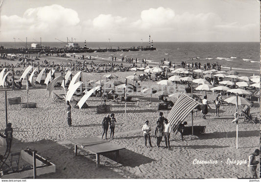 Cesenatico - Spiaggia - beach - 1966 - Italy - used - JH Postcards