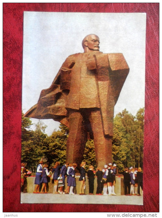 monument to Lenin in Dubulti - Jurmala - 1978 - Latvia USSR - unused - JH Postcards