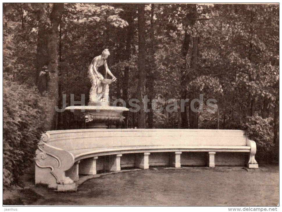 Nymph fountain - Petrodvorets - restoration - large format postcard - 1966 - Russia USSR - unused - JH Postcards