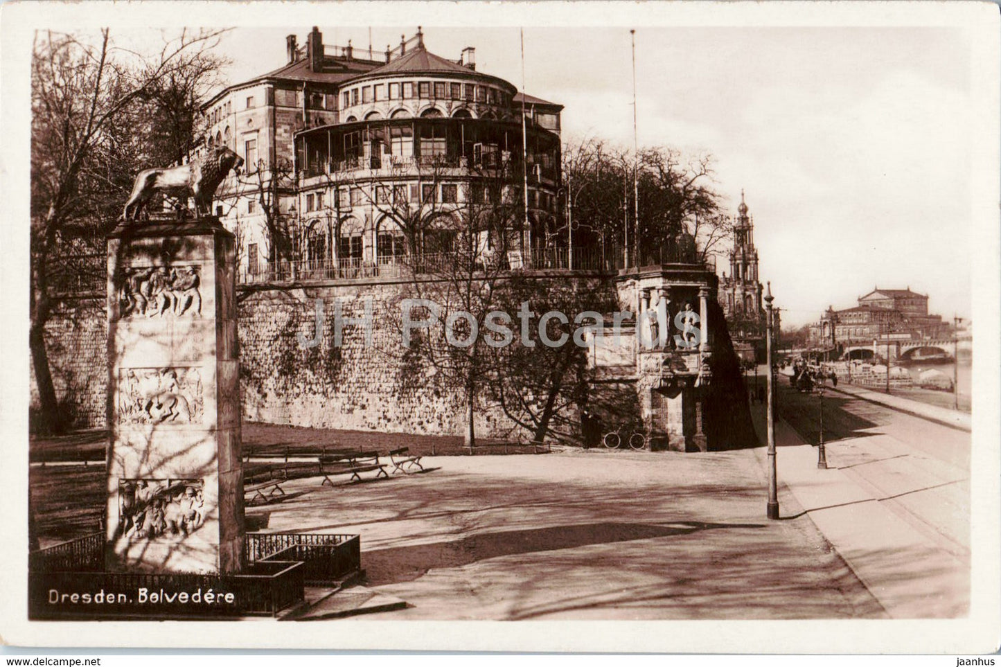 Dresden - Belvedere - 633 - old postcard - 1929 - Germany - used - JH Postcards