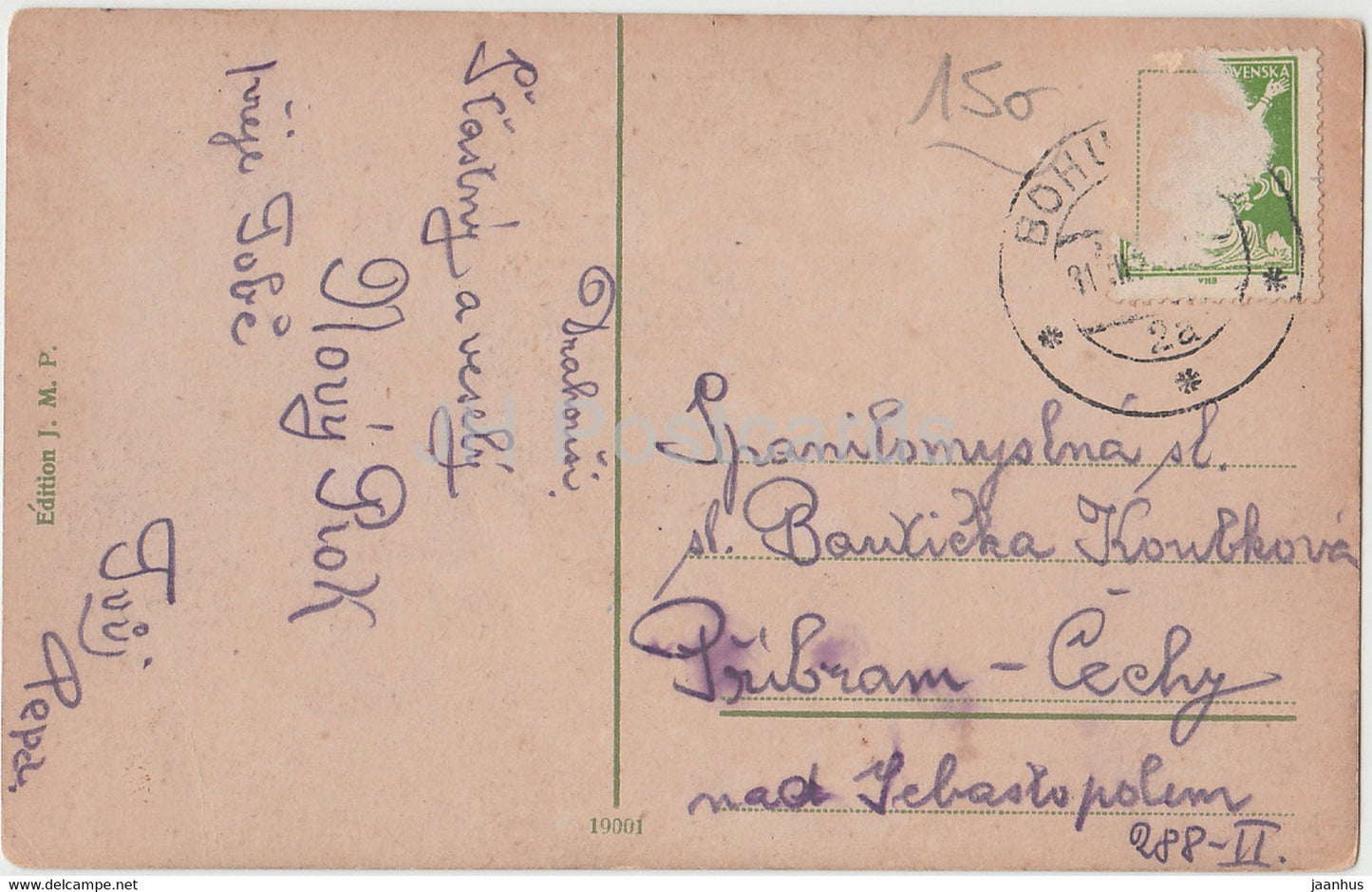 Mor Ostrava - Straßenbahn - alte Postkarte - Tschechische Republik - gebraucht