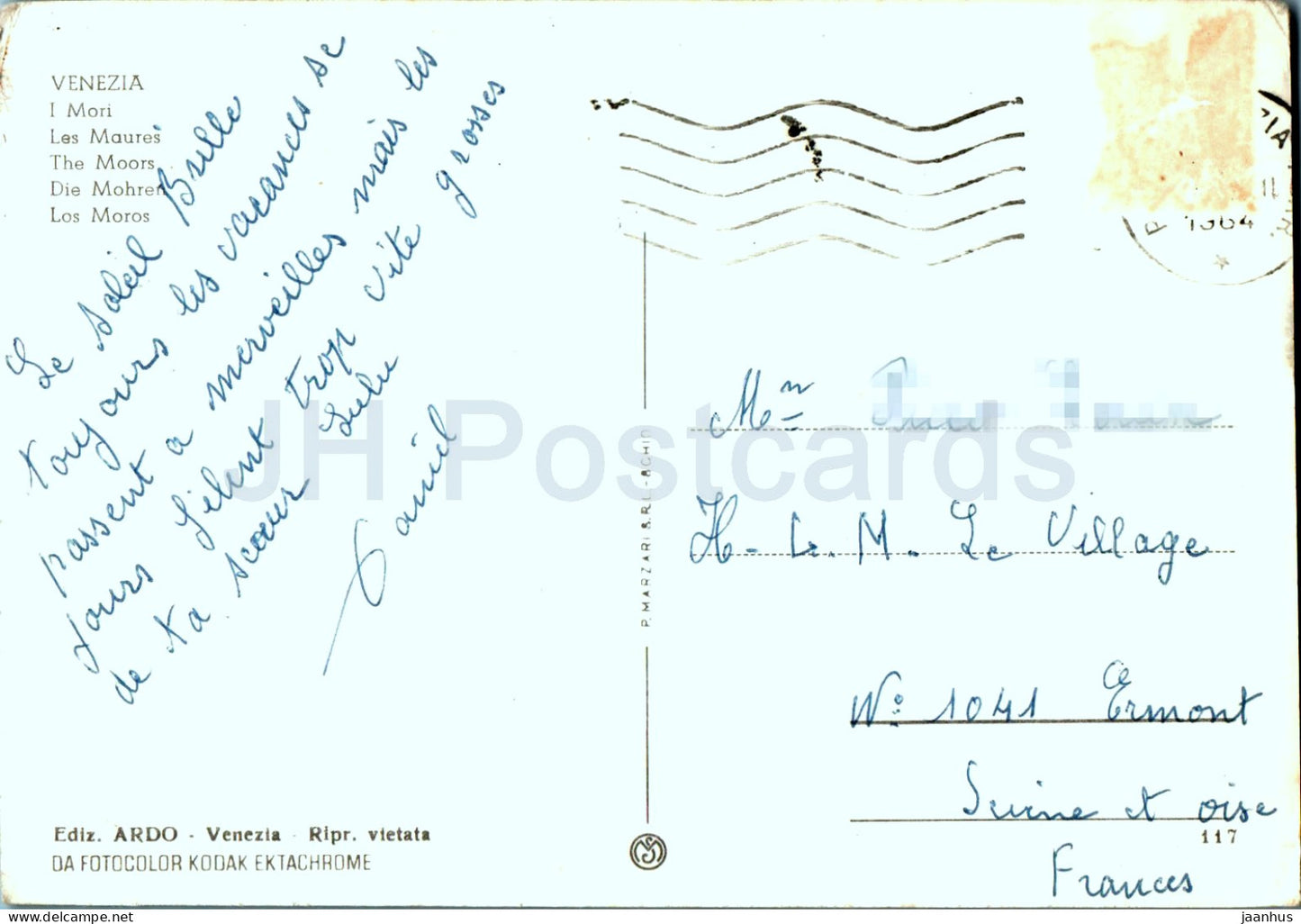 Venezia - Venise - I Mori - Les Maures - 1964 - Italie - d'occasion 