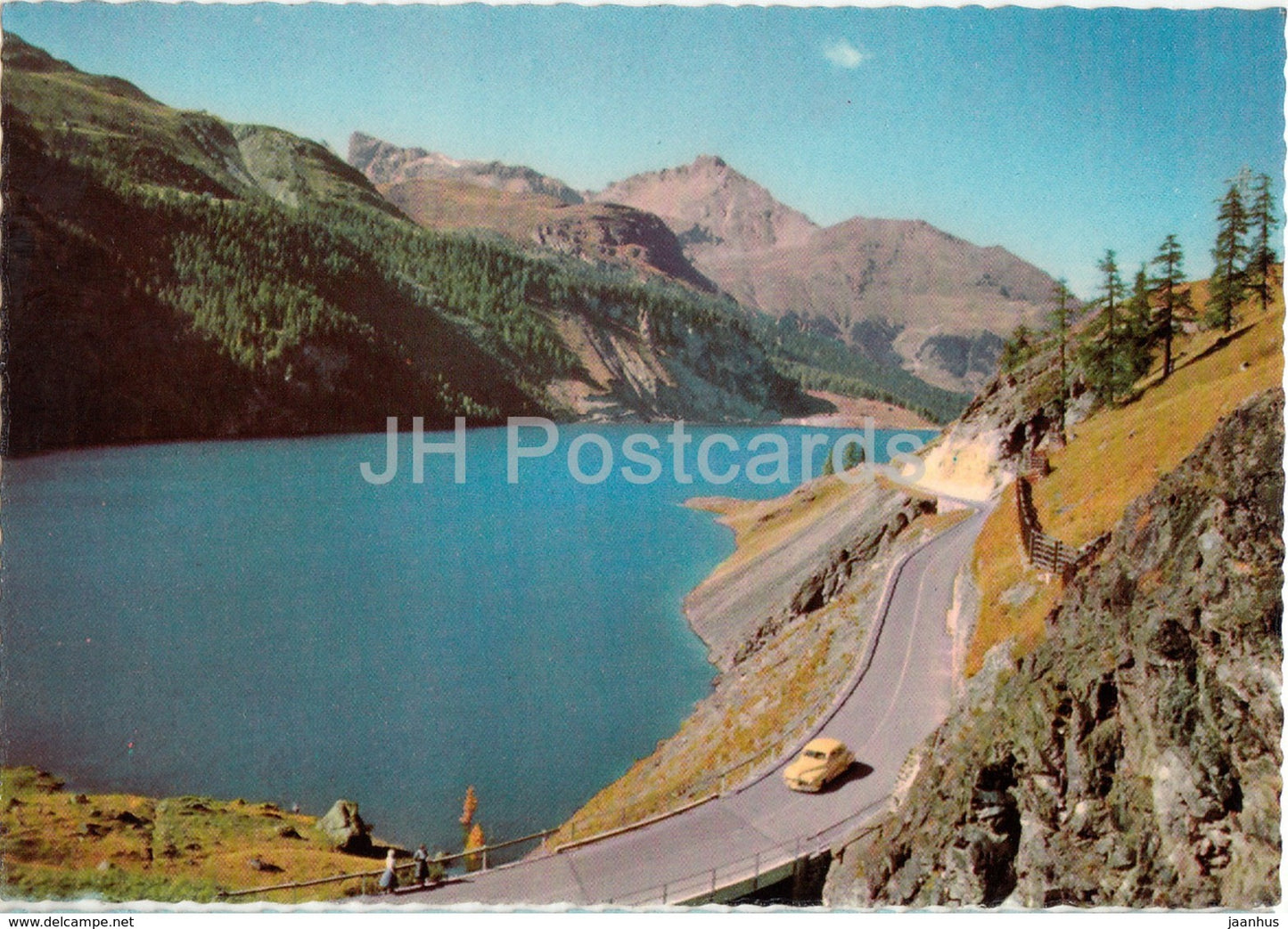 Stausee Marmorera am Julierpass gegen Piz Arblatsch - Switzerland - unused - JH Postcards