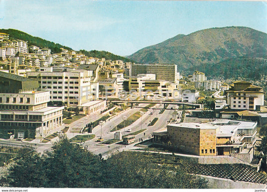 Smolyan - The New Town Center - 1988 - Bulgaria - used - JH Postcards