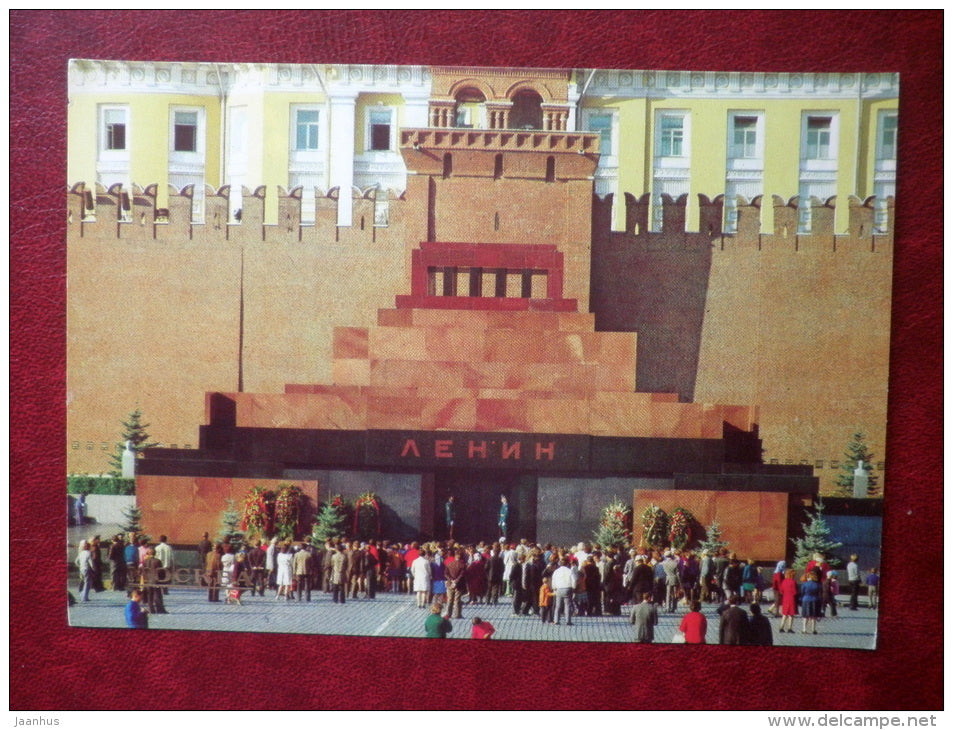 Lenin mausoleum - Moscow - 1980 - Russia USSR - used - JH Postcards