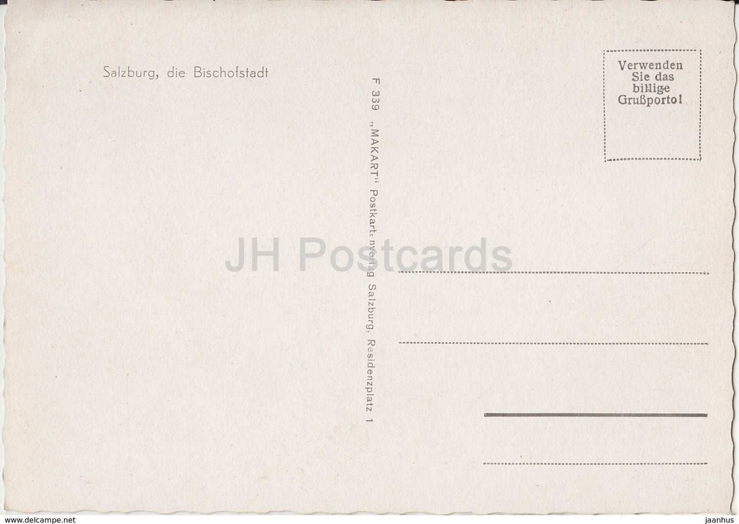 Salzburg - Die Bischofstadt - Austria - unused