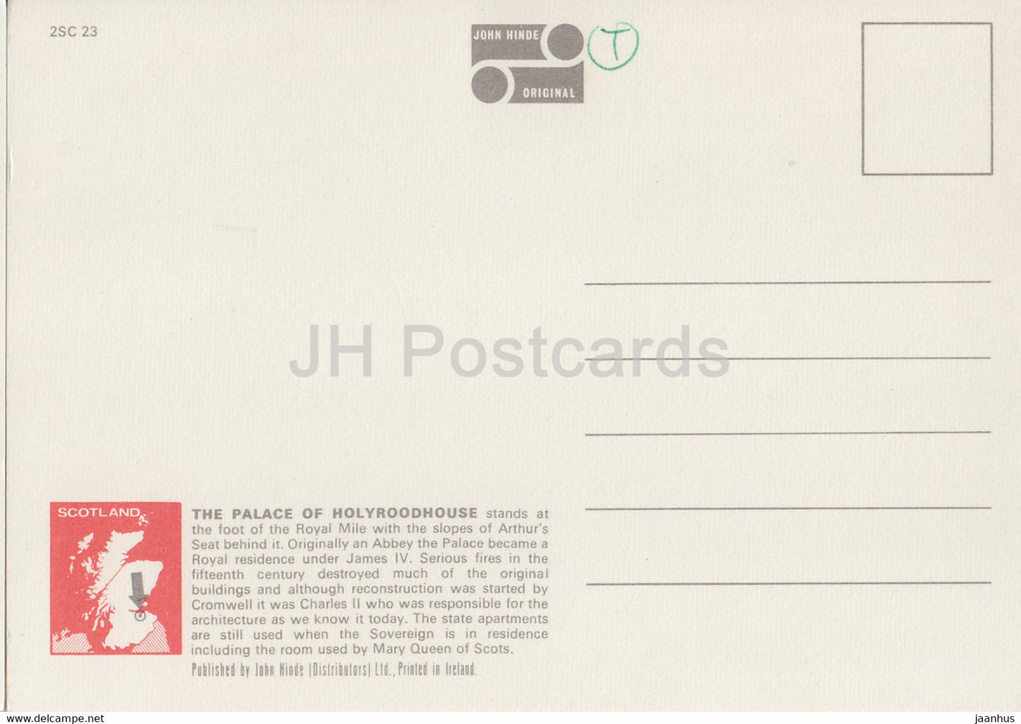 The Palace of Holyroodhouse - Edinburgh - Scotland - United Kingdom - unused