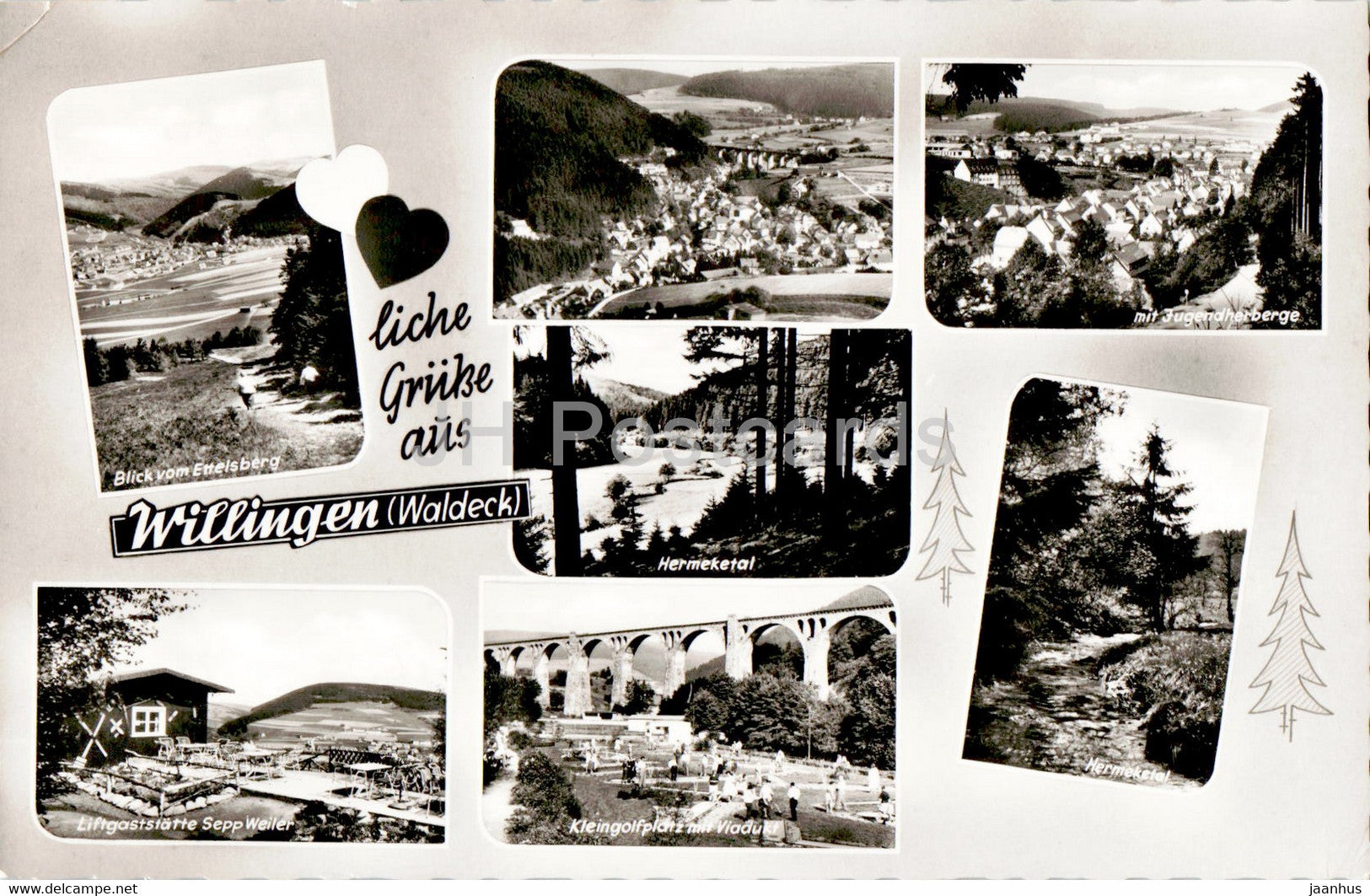 Herzliche Grusse aus Willingen - 1968 - Germany - used - JH Postcards