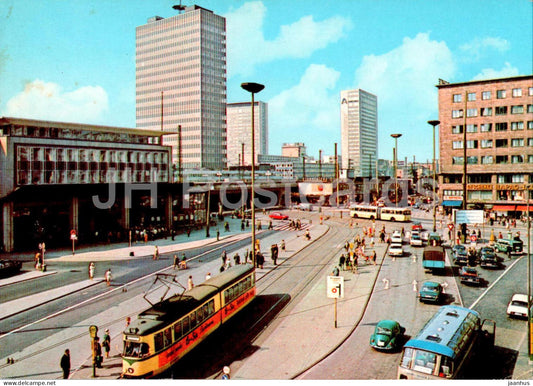 Essen - Bahnhofvorplatz - tram - bus - 43 - 1971 - Germany - used