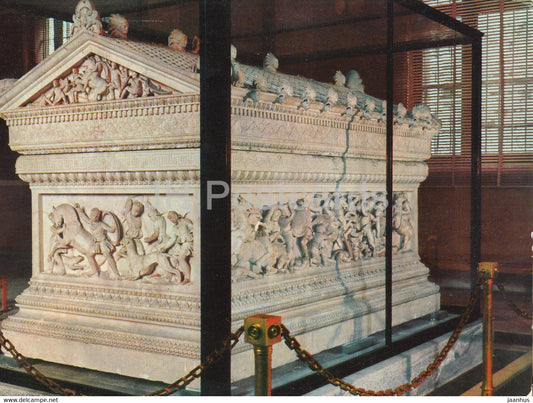 Istanbul - Sarcophagus of the Alexandre of Great - ancient tomb - Turkey - unused - JH Postcards