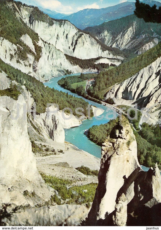 In der Rheinschlucht - Ruinaulta - 1983 - Switzerland - used - JH Postcards
