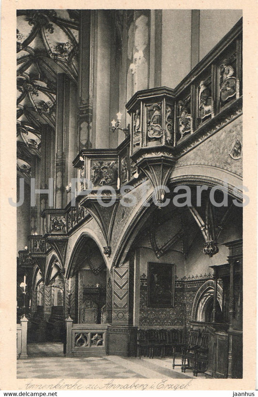 Annenkirche zu Annaberg i Erzgeb - church - old postcard - 1922 - Germany - unused - JH Postcards