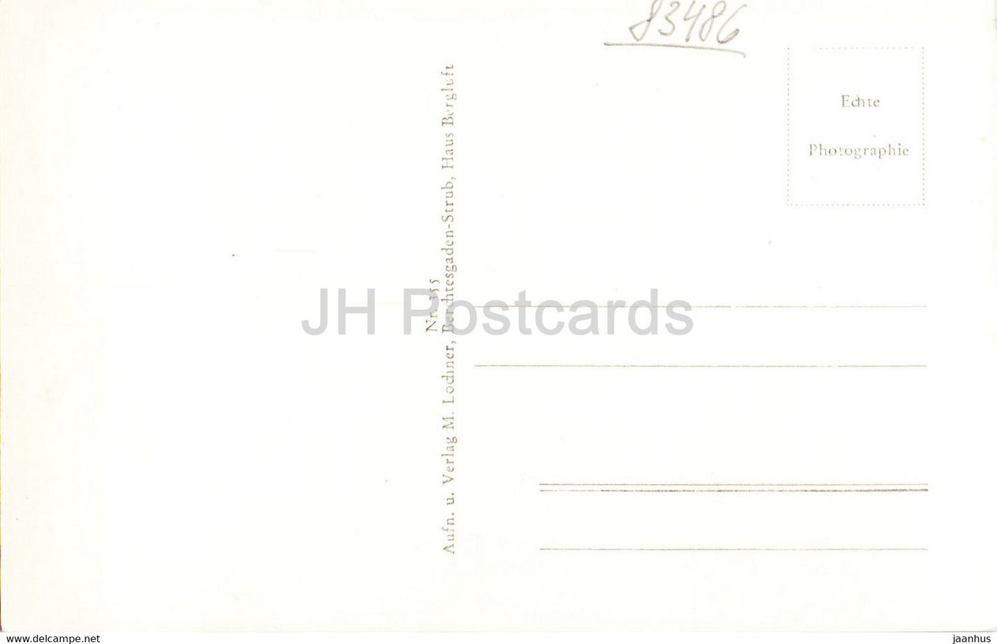 Bergkirchlein Ramsau mit Reiteralpe - church - old postcard - Germany - unused