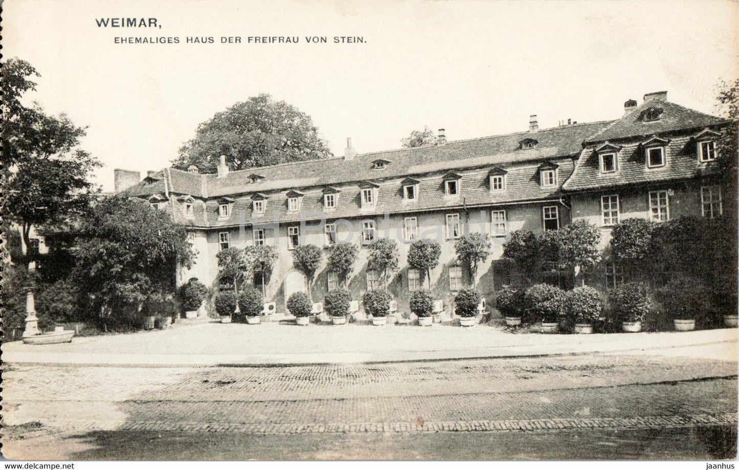 Weimar - Ehemaliges Haus der Freifrau von Stein - old postcard - Germany - unused - JH Postcards