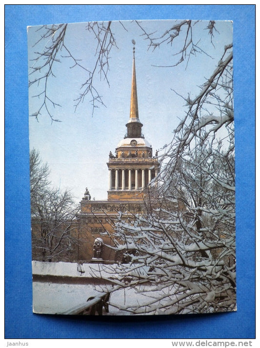 Admiralty - Leningrad - Irbis - sent from Russia USSR to Finland 1988 - Russia USSR - used - JH Postcards