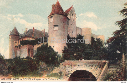 Luynes - Le Chateau - Environs de Tours - castle - 166 - old postcard - France - unused - JH Postcards