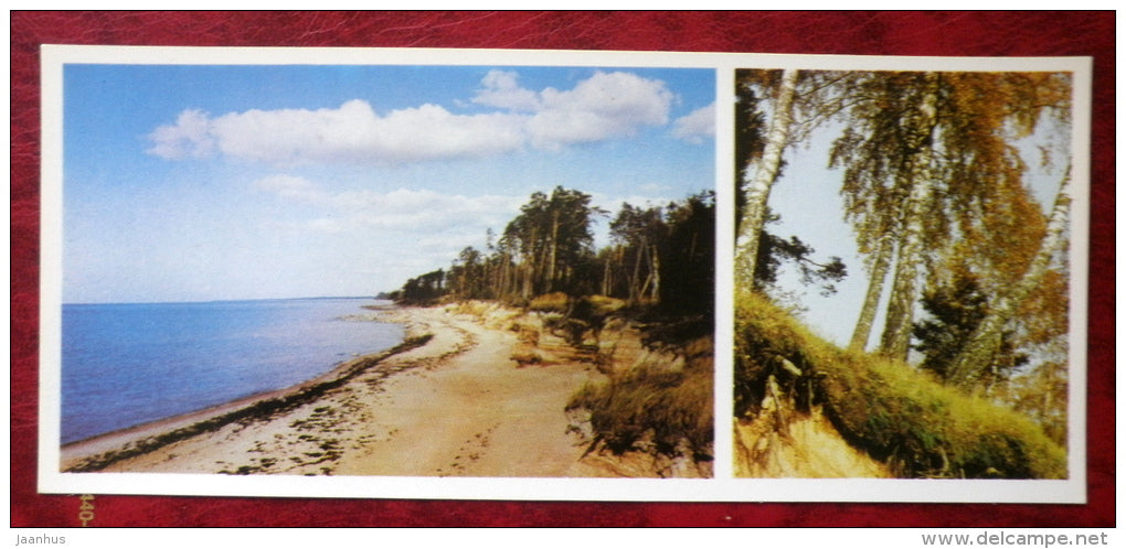 Latvian views - seashore - 1980 - Latvia USSR - unused - JH Postcards