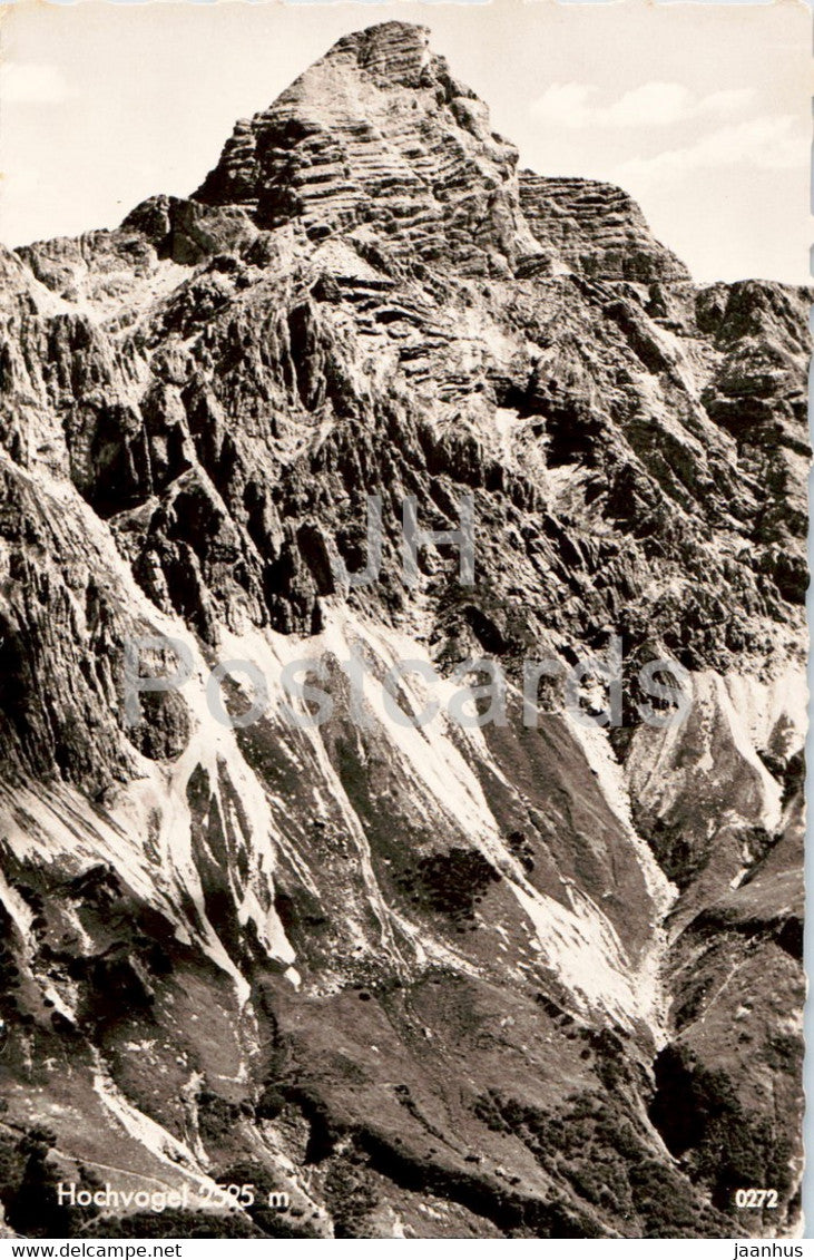 Hochvogel 2525 m - Oberjoch im Hochallgau 1150 m - old postcard - 1956 - Germany - used - JH Postcards