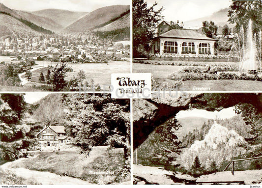 Tabarz Thur Wald - Lesehalle - Massemuhle -  Germany DDR - used - JH Postcards