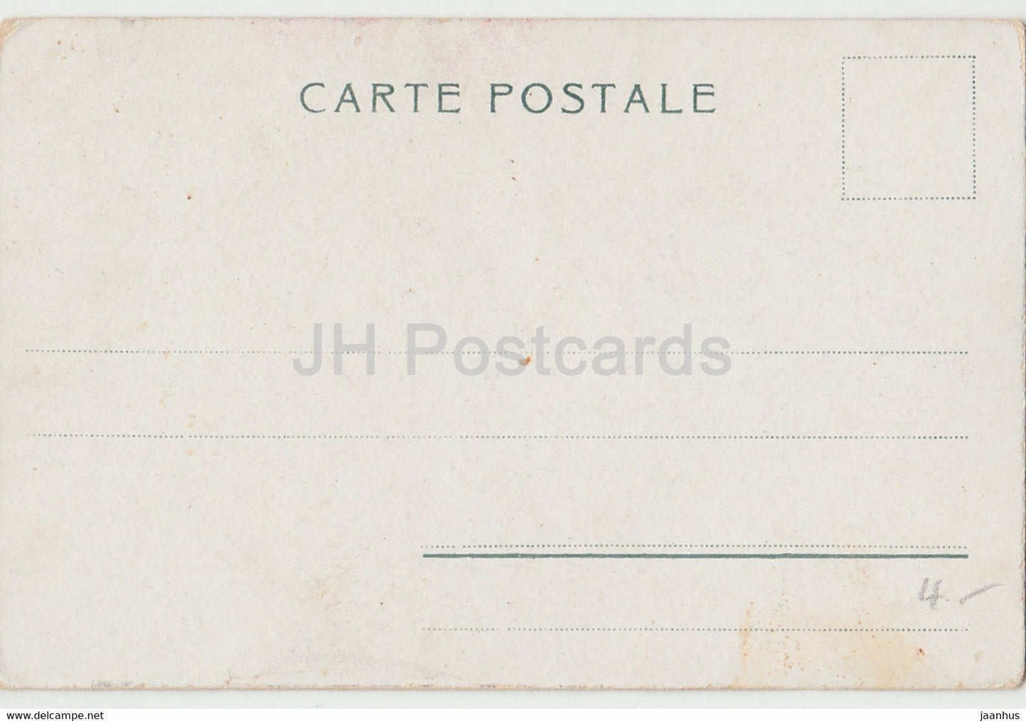 girl with dolls - illustration - EK 4288 - old postcard - unused