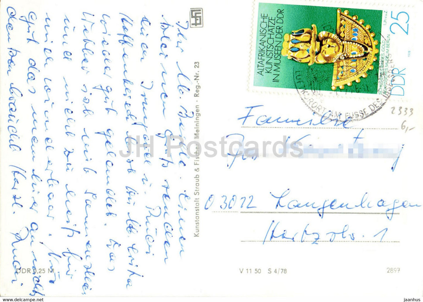 Tabarz Thur Wald - Lesehalle - Massemuhle -  Germany DDR - used