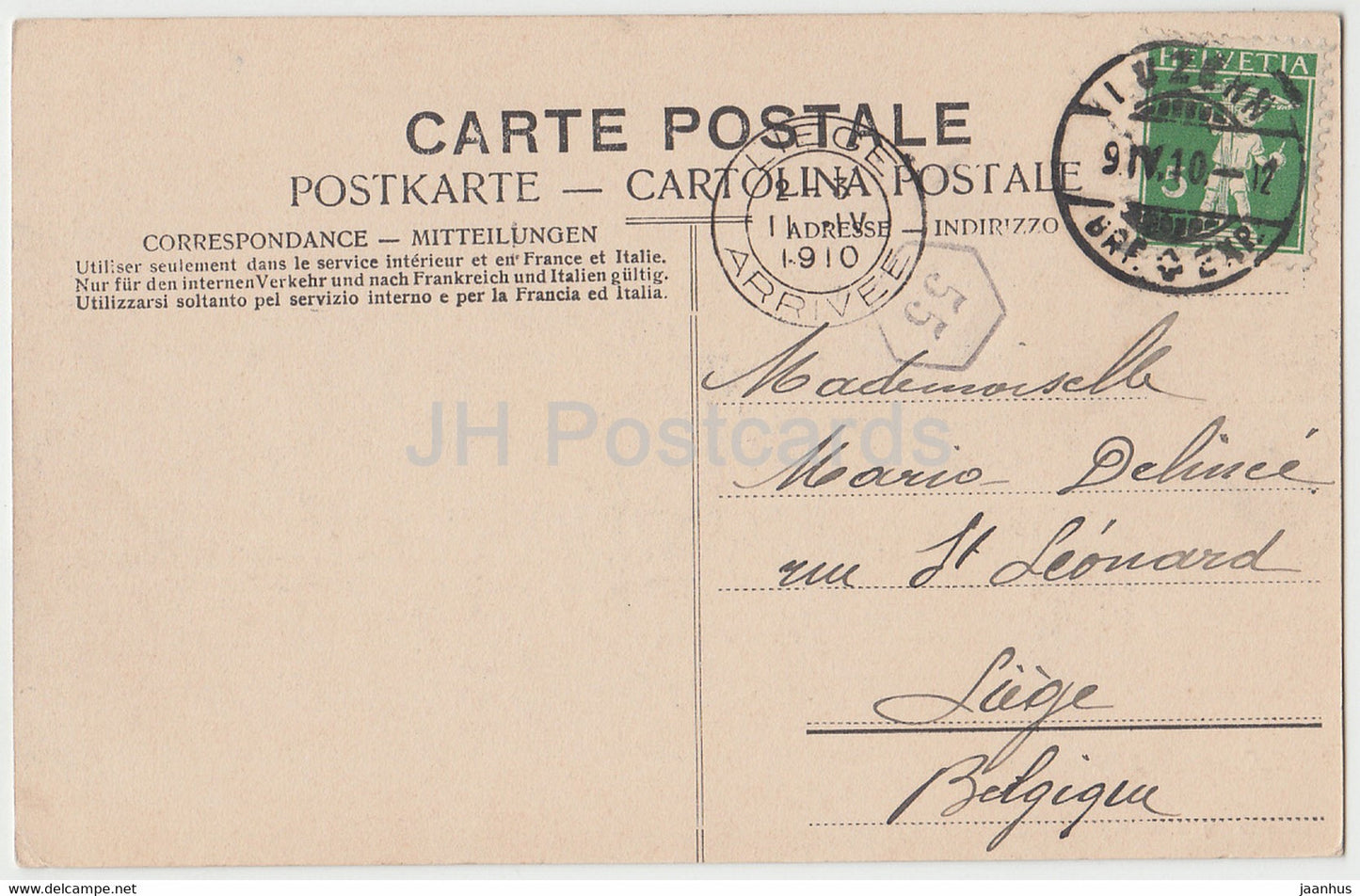 Luzern - Luzern - Schweizerhofquai - Dampfer - Schiff - alte Postkarte - 1910 - Schweiz - gebraucht