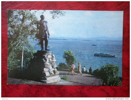 monument to admiral G. Nevelsky - Khabarovsk - 1977 - Russia USSR - unused - JH Postcards