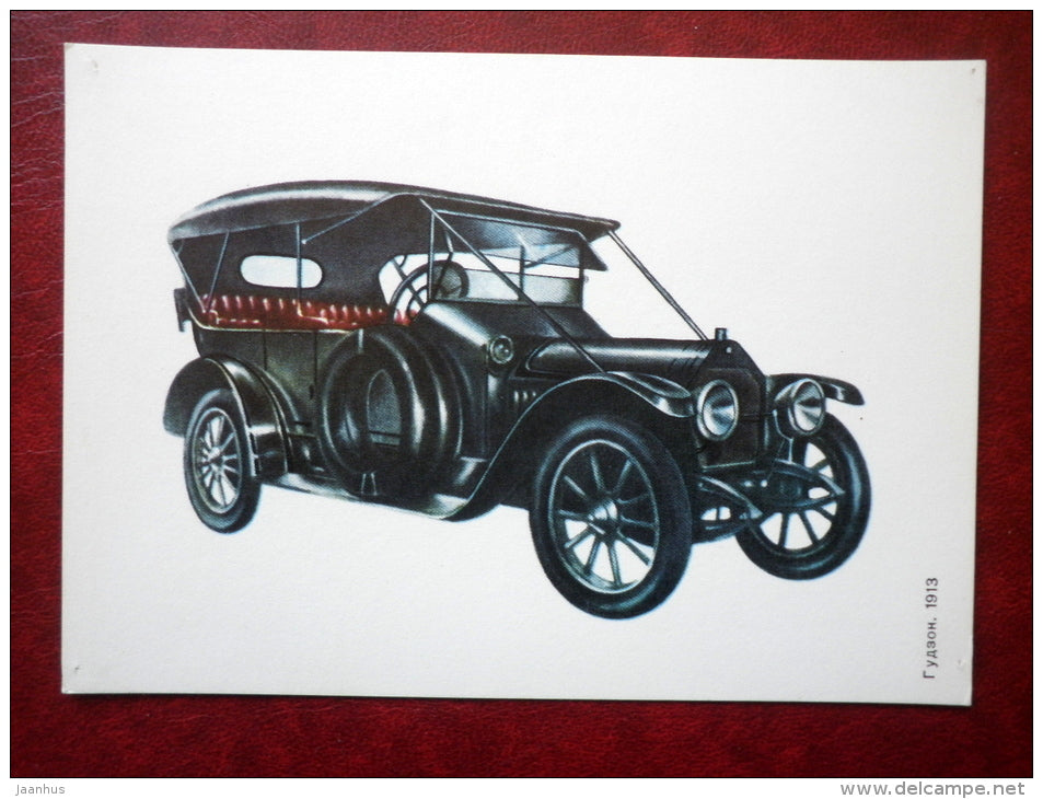 Hudson 1913 - old cars - 1977 - Russia USSR - used - JH Postcards