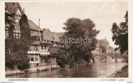 Hannover - Am Hohen Ufer - old postcard - Germany - unused - JH Postcards