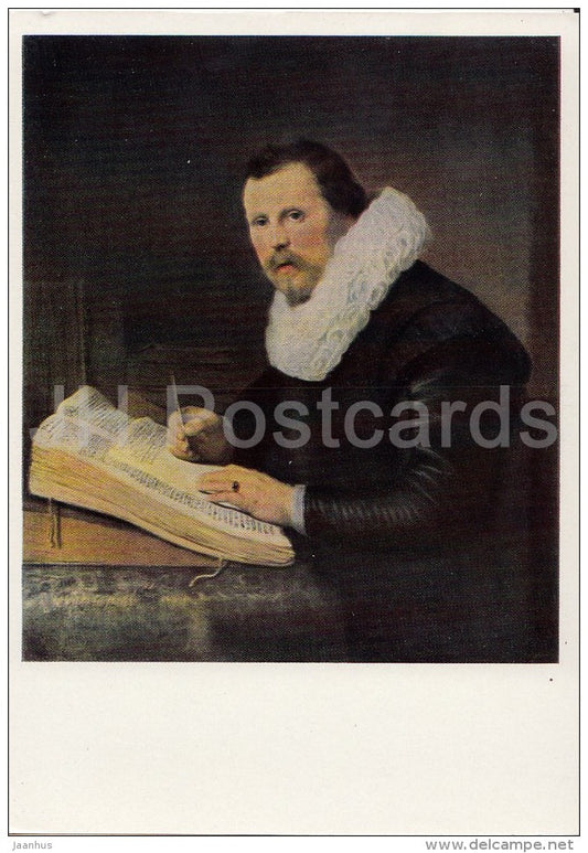 painting by Rembrandt - Portrait of a Scientist , 1631 - man - Dutch art - 1967 - Russia USSR - unused - JH Postcards