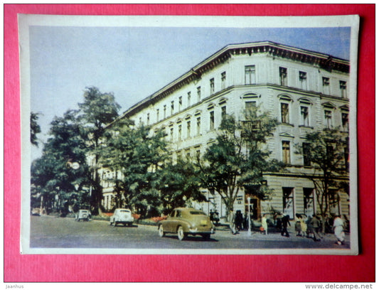 Lenin street - car Pobeda - Odessa - 1959 - Ukraine USSR - unused - JH Postcards