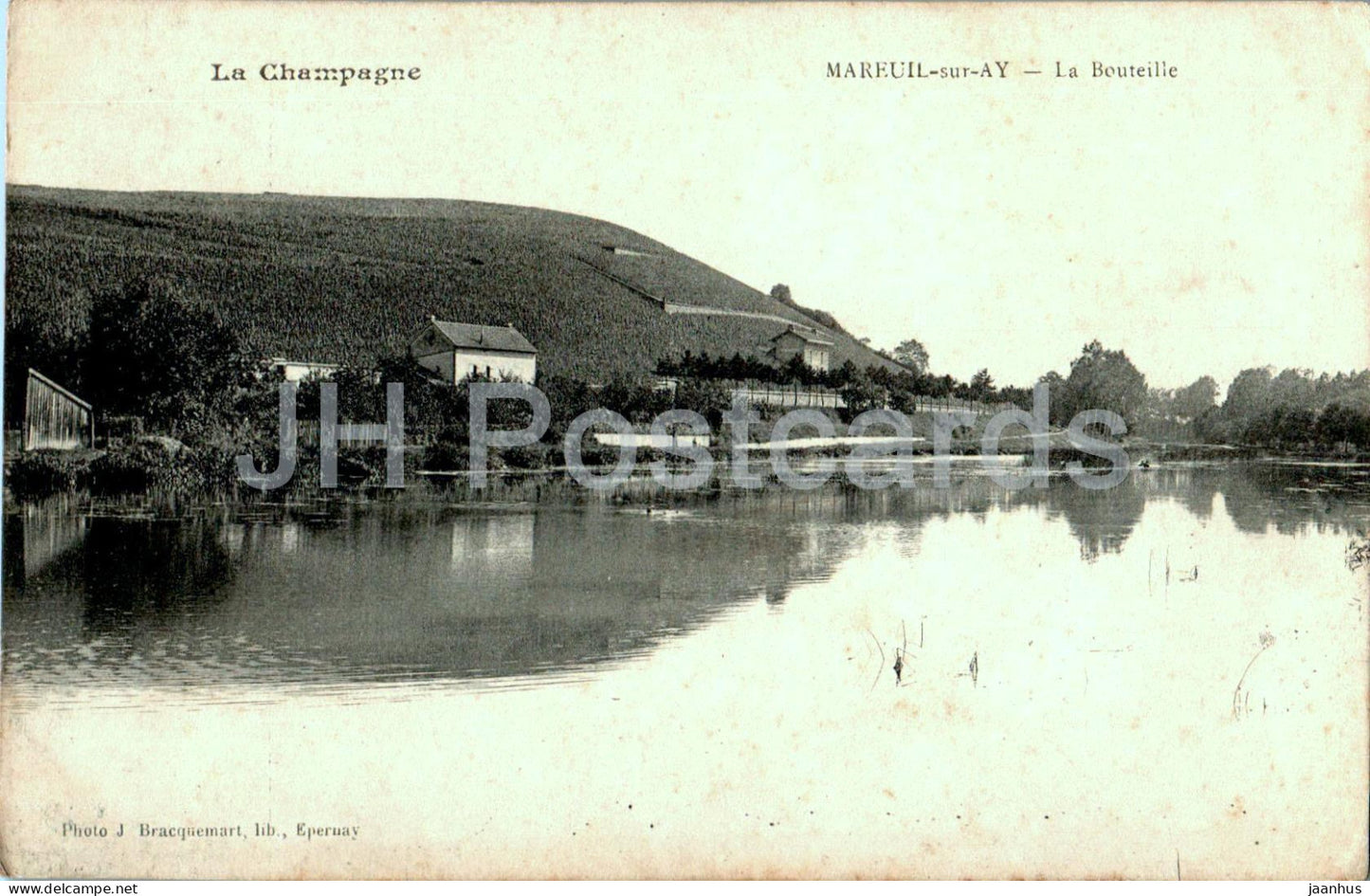 Mareuil sur Ay - La Bouteille - La champagne - old postcard - 1917 - France - used - JH Postcards