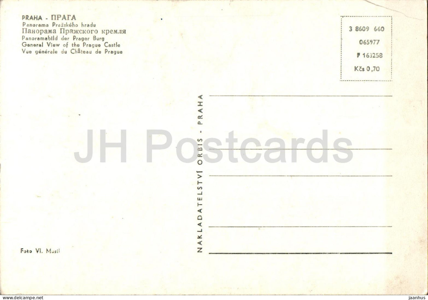 Praha - Prag - Panorama Prazskeho Hradu - Gesamtansicht der Prager Burg 1 Tschechien - Tschechoslowakei - unbenutzt