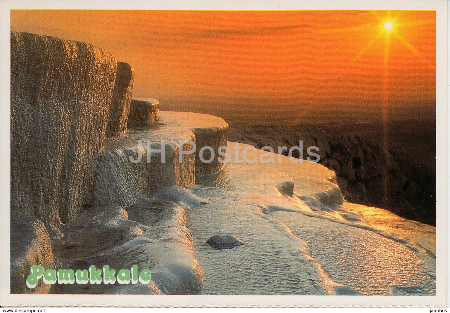 Pamukkale - 1 - The Travertines - Turkey - unused - JH Postcards