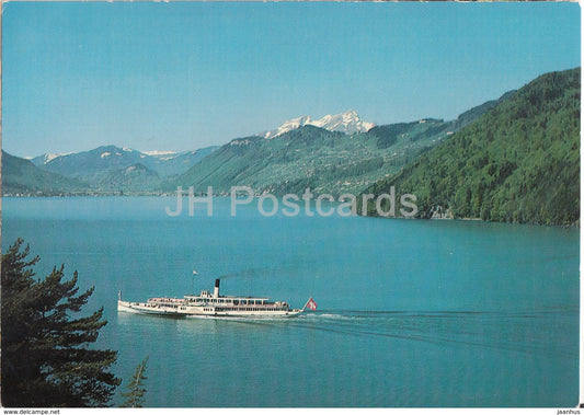 Vierwaldstattersee - Schiff Unterwalden - passenger ship - steamer - 1995 - Switzerland - used - JH Postcards
