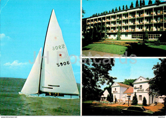 Boglarlelle - sailing boat - multiview - 343/841 - Hungary - used - JH Postcards