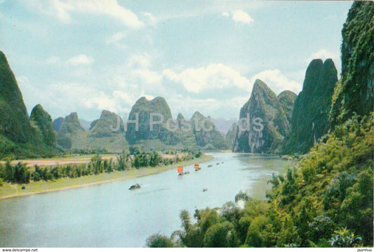 Kweilin - Guilin - Likiang river - 1973 - China - unused