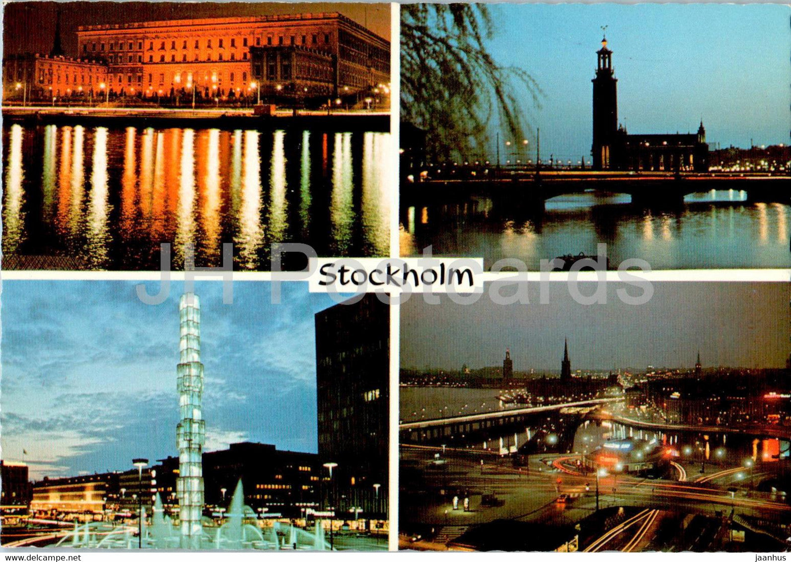 Stockholm - multiview - 751 - 1984 - Sweden - used - JH Postcards