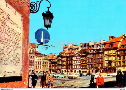 Warsaw - Warszawa - Rynek Starego Miasta - Old Town Square - Poland - unused - JH Postcards