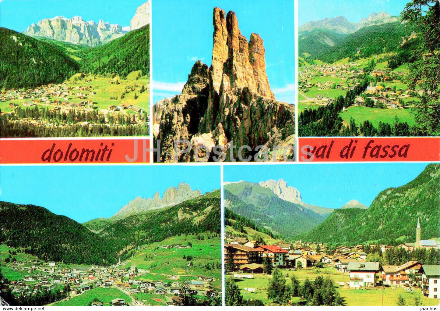 Dolomiti - Val di Fassa - 1990 - Italy - used - JH Postcards