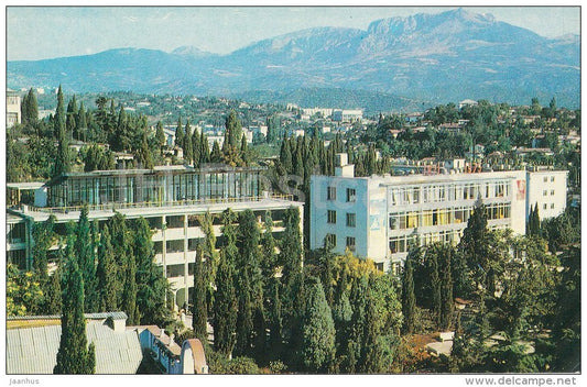sanatorium Slava (Glory) - Alushta - Crimea - 1975 - Ukraine USSR - unused - JH Postcards