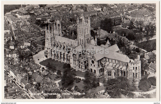 Canterbury Cathedral from The Air - United Kingdom - England - used - JH Postcards