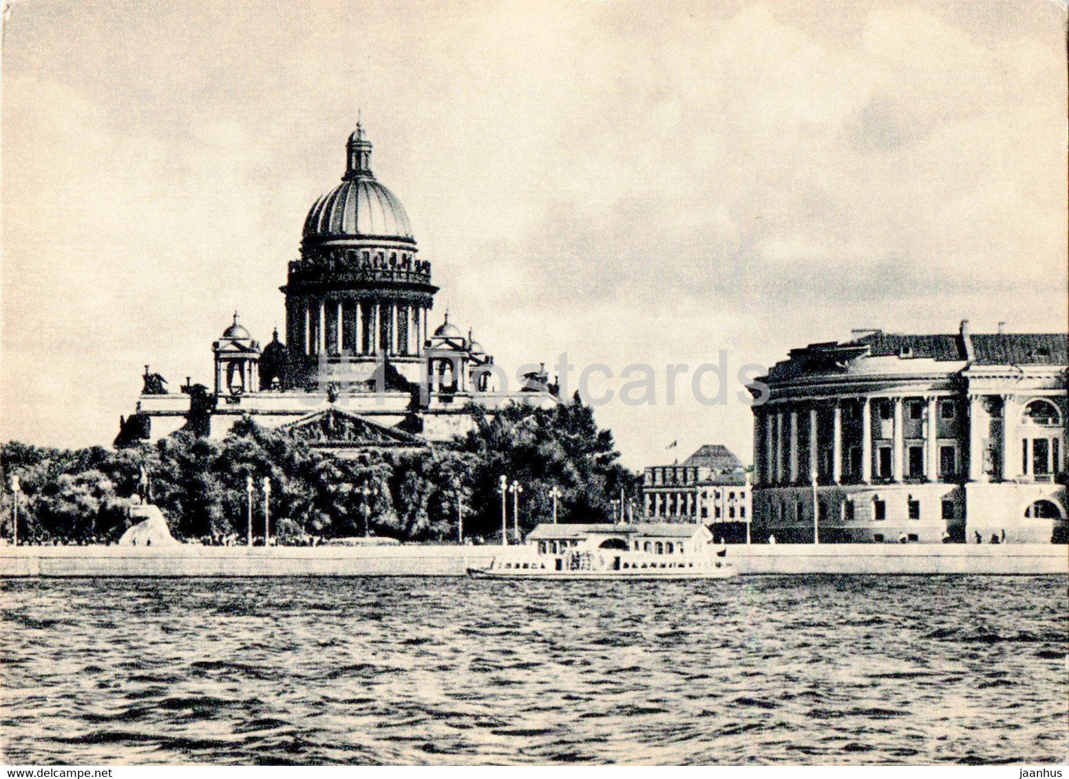 Leningrad - St Petersburg - St. Isaac's Cathedral - old postcard - 1957 - Russia USSR - unused - JH Postcards